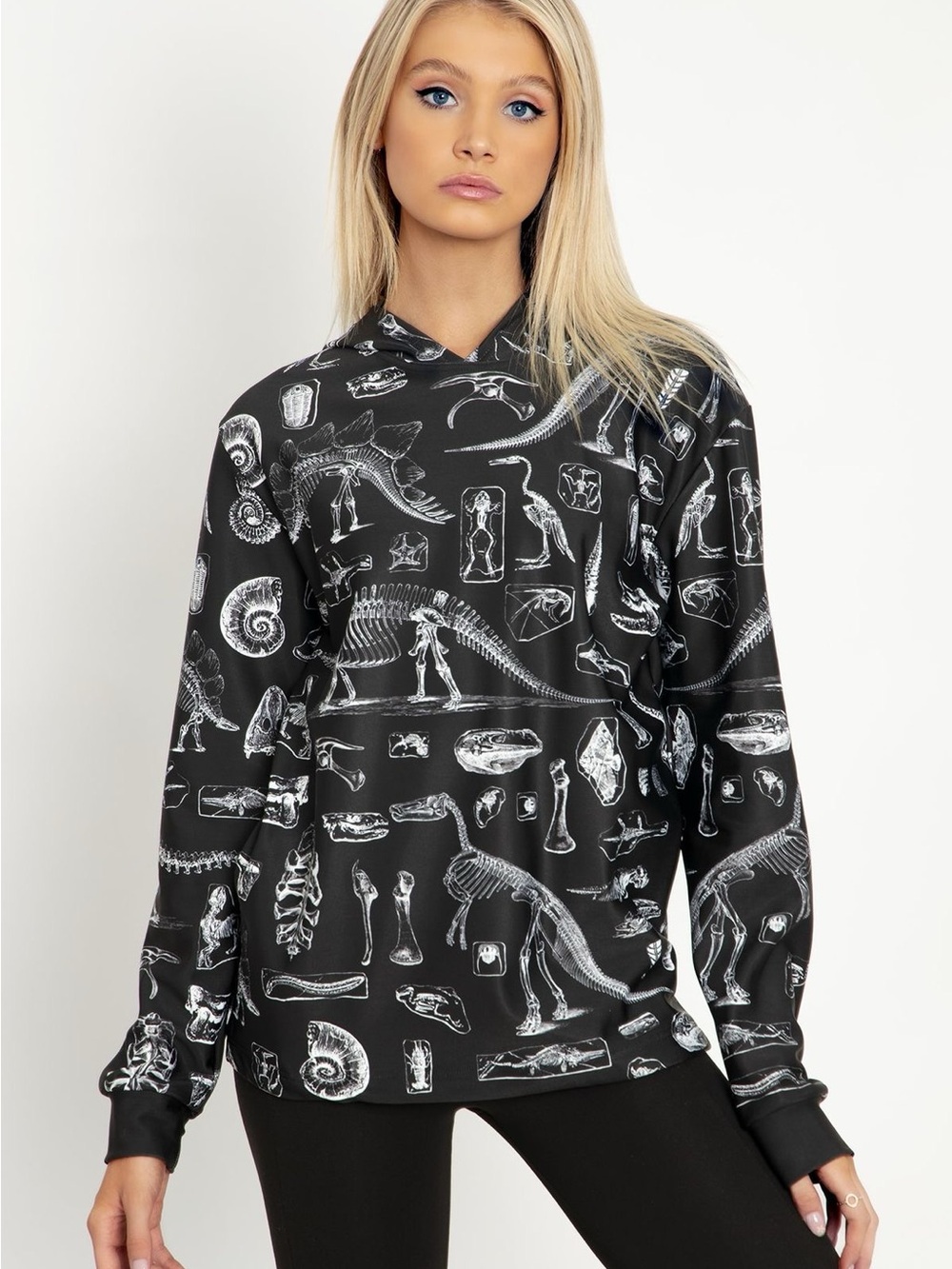 Blackmilk *ISO* Dino bones hoodie in XL